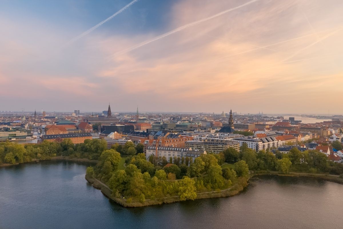 Copenhagen, beautiful skyline of the Danish capital